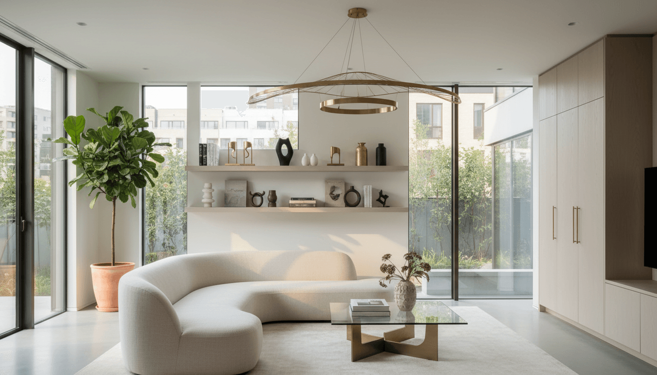 Modern minimalist interior transformation with gallery-inspired design