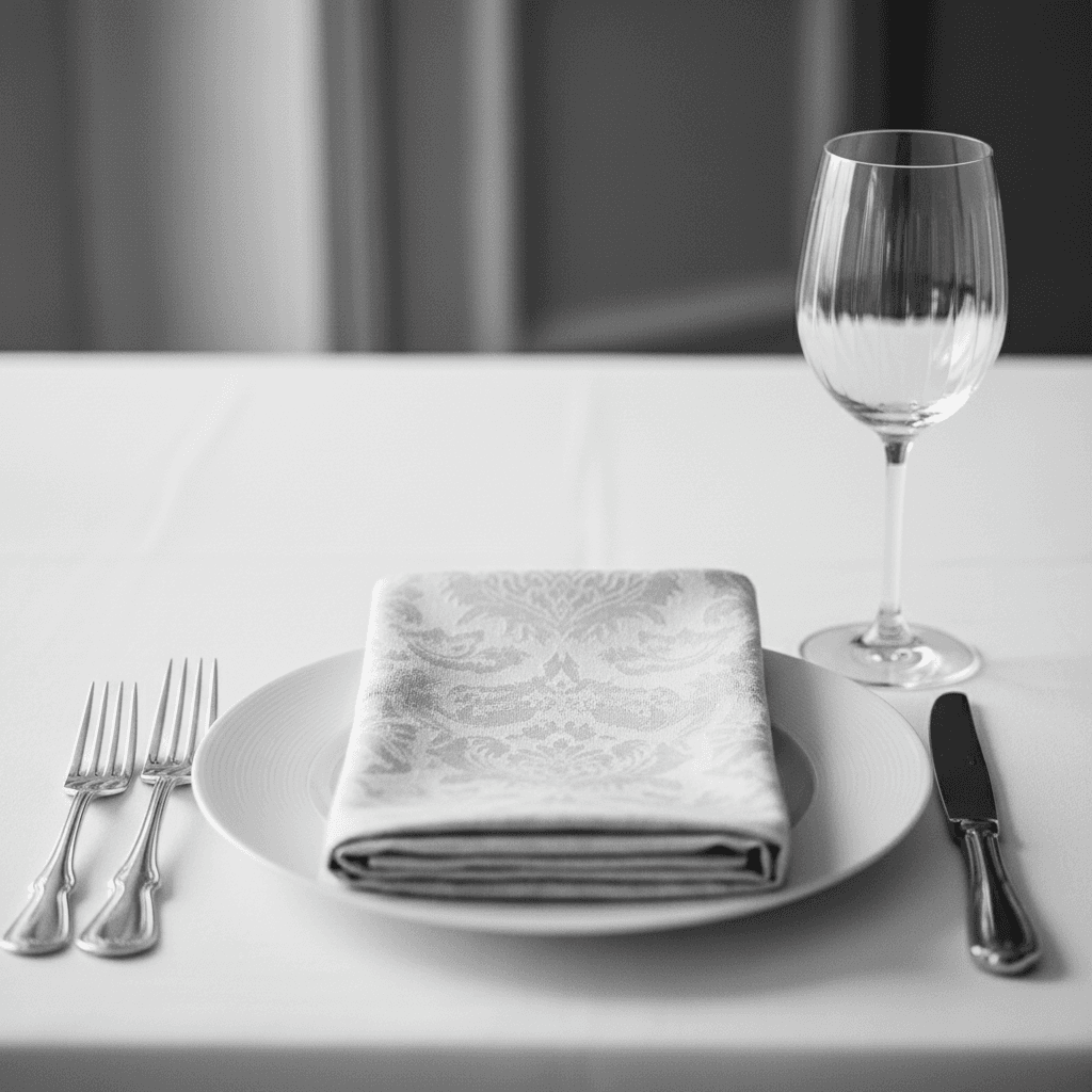 Luxury table setting with curated details